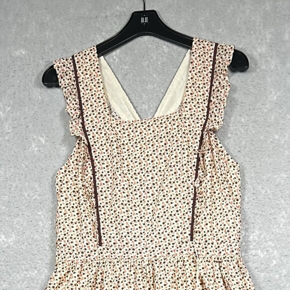Christy Dawn Claire Dress Womens Size Large in Primrose Ditsy Cream Sleeveless - Picture 2 of 13